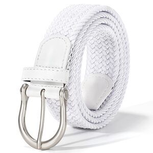 Braided Belt For Women Men Stretch Woven Belt Plus Size Elastic Belt 1271